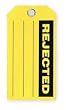 Industrial Grade 2RMX9 Production Status Tag, Rejected, Pk 100