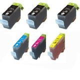 ValleyBuy ® Remanufactured Epson #127 / T0127 Bulk Set of 6 Ink Cartridges: Black / Cyan / Magenta / Yellow