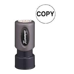 SHA11407 - Round Copy Ink Stamp, 5/8, Red Ink