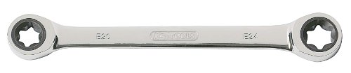 Clés polygonales KS Tools 503.4353-E TORX polygonale a cliquet CHROME plus -E10-E12, sur support LIMITED DISCOUNT TODAY