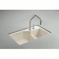 Kohler K-6411-2K Indio Kitchen Sink, Ice Grey Kohler K-6411-2K Indio Kitchen Sink, Ice Grey