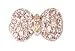 Pet Supplies : Clear Austrian Crystal Rounded Bow Hair Clip Barrette