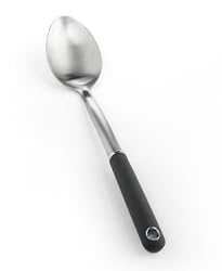 Martha Stewart Collection Stainless Steel Soft Grip Solid Spoon