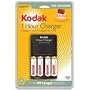 KODAK Ni-MH 1-Hour Battery Charger K6200-PC-C+4 - Battery charger 4xAA, 2xAAA - included batteries: 4 x AA NiMH