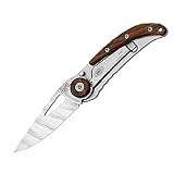 Review Herbertz, Solingen 4001833071201 / Fox Trendy, Damascus Steel, Handle Steel 440, Cocobolo-Pieces, Clip