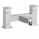 Chrome Modern Deck Mounted Bath Filler