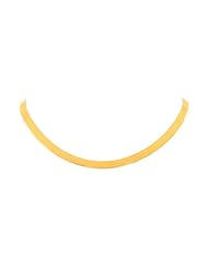 Ladies 10K Yellow Gold Herringbone Chain Necklace 18" 5.6MM