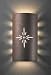 Justice Design Group 9015-BLK Glazed Gloss Black Sun Dagger Traditional / Classic Wall Washer Sconce