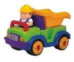 Build a dump truck with battery operated construction man