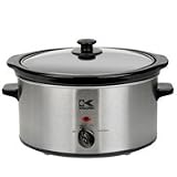 Kalorik 3.5 Qt Slow Cooker - Stainless Steel and Black