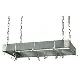 Review Royce Lighting RF41/BS / Royce Lighting RF41/BS Home Accents 30 Inch Metal Pot Rack Brushed Steel with Bonus Trivet