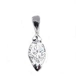 EGL Certified 5.01ct G/VS1 Marquise Cut Diamond Solitaire Pendant in Platinum