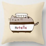 Kenneth Case Cool Art Design Cute Funny Nutella Cat Pillow Cases 18X18 Inch(One Side)