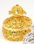 Piearth ピアース ジュエリーボックス クリスタル 宝石箱 NO153 カゴ ゴールド 153-2 GD