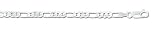 Solid Sterling Silver Diamond-Cut Figaro Chain