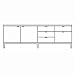 Florence Knoll Two-Door + Five-Drawer Credenza