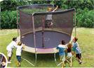 12ft (frame size) Replacement Trampoline netting/straps only for 2 Arch System with Sleeves - Fits Bounce Pro and other Brands