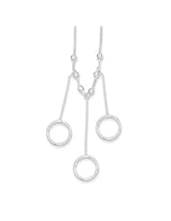 Genuine IceCarats Designer Jewelry Gift Sterling Silver Necklace In 16.00 Inch