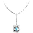 Womens Rosette Cubic Zirconia Necklace, Size: 16", 18" Womens Rosette Cubic Zirconia Necklace, Size: 16", 18"
