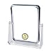 Danielle D209 Ultra Vue Clear Acrylic Collection Rectangular Easel Style Vanity Mirror, 7x, Clear
