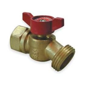 Industrial Grade 1APY3 Quarter Turn Hose Bibb, No Kink, 3/4 In F