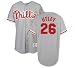 Chase Utley #26 Phillies Adult Away Jersey