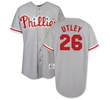Chase Utley #26 Phillies Adult Away Jersey