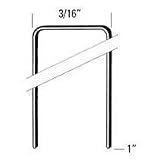 Bostitch 1" Leg 20-Gauge 3/16" Crown Staple Galvanized (5,000 Pk) SB97-1GLS
