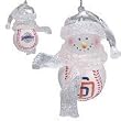 San Diego Padres 2.5" Acrylic Basketball Snowman Holiday Ornament - MLB Baseball