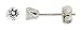 3mm Clear Cz Stud Earrings (Sterling Silver)