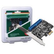 DIGITUS PCI Express Karte 2xSATA III int. 1xPATA int. Marvell 88SE9128 Chipsatz RAID 0+1 bei SATA HDDs inkl. LP Slotblende