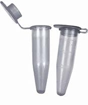 1.5mL Microcentrifuge tubes, Natural colors (500/pk.)