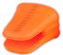 Lékué Silicone Kitchen Hot Grips, Tangerine