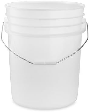One Plastic 5 Gallon Food Grade, BPA Free, 90 mil Pail and Lid with resealable spout