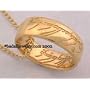 Lord of the Rings-Gollum Gold "One Ring" Necklace with Plain Script