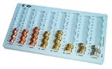 Geld-Z�hlbrett lgrau 328X178X31MM ECO II