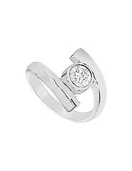 Diamond Ring : 14K White Gold - 1.00 CT Diamond