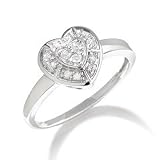 Gordon's Jewelers Diamond Accent Heart Ring in 10K White Gold