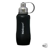 Eco Friendly Thinksport Think Sport Double Walled Black Water Bottle-750ml/25oz