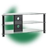 45 Inch Black Finish Plasma LCD TV Stand