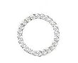 14k White Gold & Diamond Circle Pendant (3.00ctw)