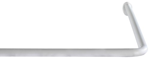 WENKO 19214100 Winkelstange Universal - Aluminium, verschiedene Längen, Ø 2 cm, weiß