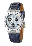 BULOVA Watches:Bulova Watches 96R30 Marine Star Blue Mother-of-Pearl Dial Leather Women's Chronograph Watch