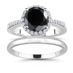 1.88-2.31 Cts Black & White Diamond Matching 