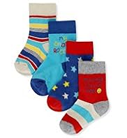4 Pairs of Daddy Rocks Baby Socks