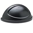 Rubbermaid StyleLine Series Half-Round Lid for 21-Gallon Receptacle, Black