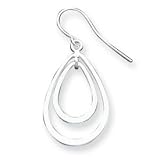 Sterling Silver Teardrop Dangle Earrings