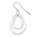 Sterling Silver Teardrop Dangle Earrings