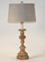 Aidan Gray Distressed Finish French Column Roma Table Lamp