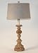 Aidan Gray Distressed Finish French Column Roma Table Lamp